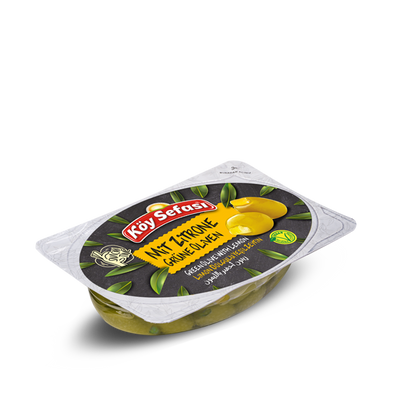 KOY SEFASI « Ac-Bitir » Olive Vertes Sous-vide avec Sauce Citron/Vakumlu Yesil Zeytin Limon Soslu 100gr