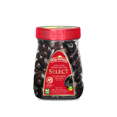 Koy Sefasi Olive Noire Select à l'Huile 450g