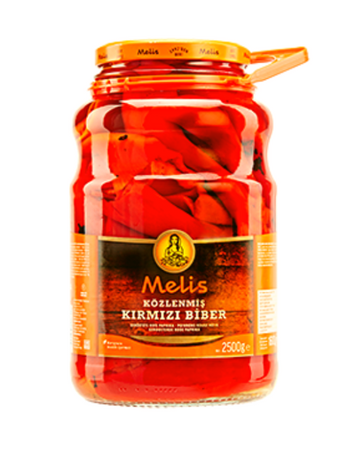 Poivrons Rouges Rôtis en Saumure 2650ml - Melis