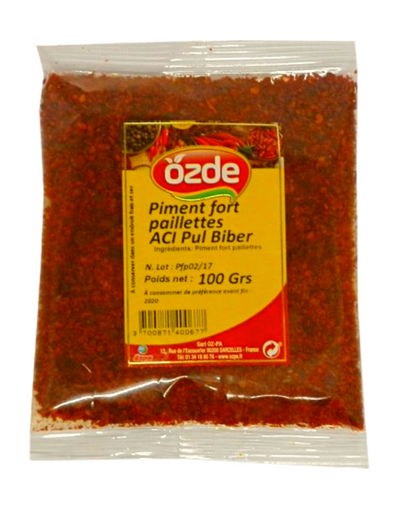 OZDE Pul Biber ACI 100g - Piment Paillettes FORT