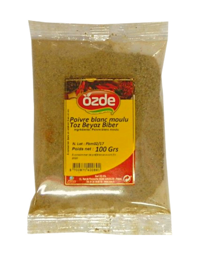 Poivre Blanc Moulu OZDE Beyaz Toz Biber 100g