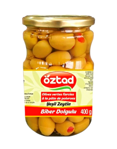 OZTAD Olives Vertes Farcies au Poivron 720g