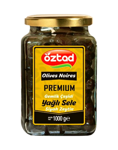 OZTAD Olives Noires Gemlik Premium 1000g
