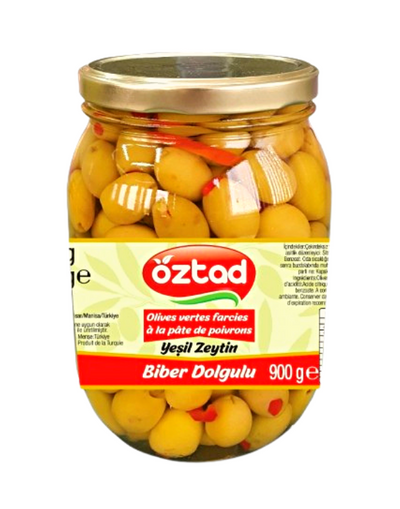 OZTAD Olives Vertes Farcies au Poivre 1580g