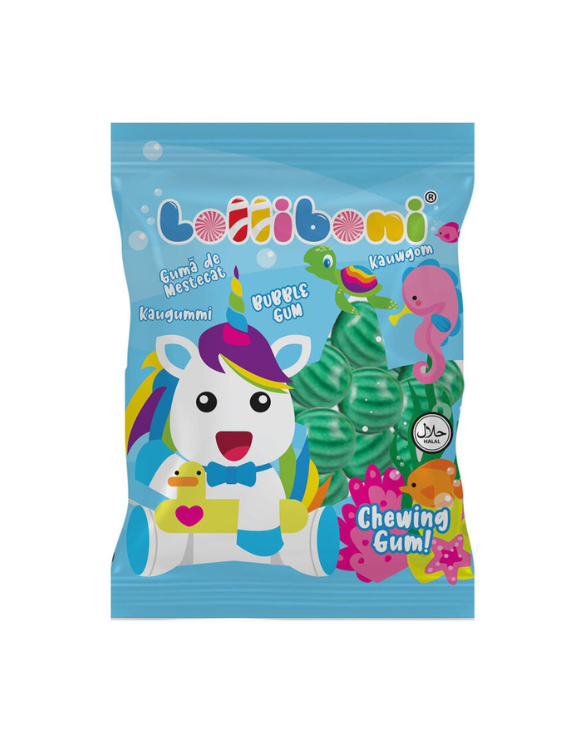 Bubble Gum LOLLIBONI Unicorn 80gr