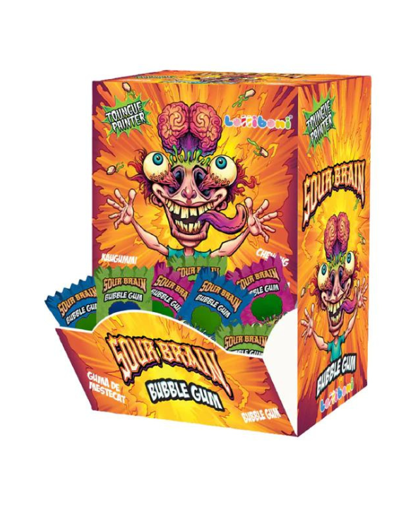Bubble Gum LOLLIBONI Sour Brain Extreme 4.6gr