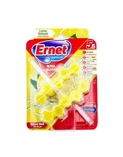 Bloc WC ERNET Ultra Hygiene Lemon Garden 50g