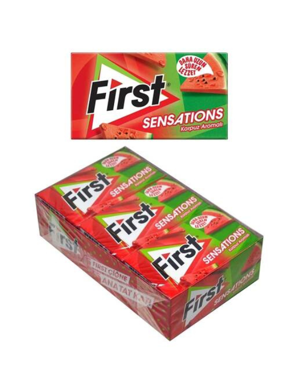 Chewing Gum FIRST Sensations Watermelon 27gr
