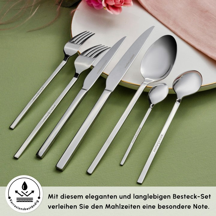 Ensemble de Couverts Karaca Pallas Elegance Pour 12 Personnes, 84 Pièces