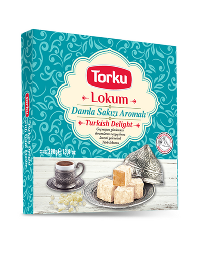 Lokoum TORKU 390gr Arome de Gomme Mastic/Damla Sakizli Lokum 390gr