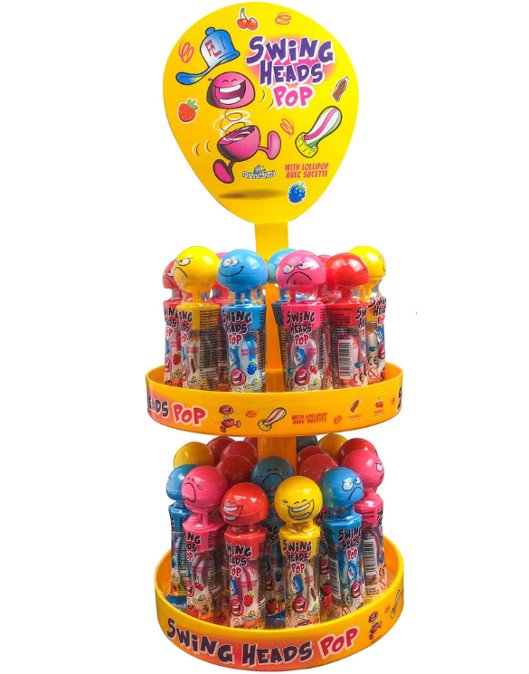 Display FUNNY CANDY Swing Heads Pop