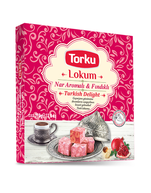 Lokoum TORKU 390gr Grenade aux Noisettes/Narli Findikli Lokum 390gr