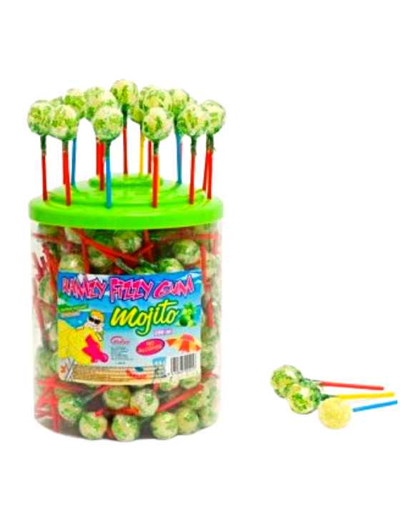 Ramzy Sucette Fizzy Gum Arôme Mojito
