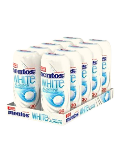 Mentos White Chewing Gum Sweet Mint 31g