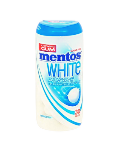 Mentos White Chewing Gum Peppermint 31g