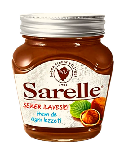 SARELLE Pâte à tartiner au Chocolat au Lait-Noisette Sans Sucre Ajouté 350g