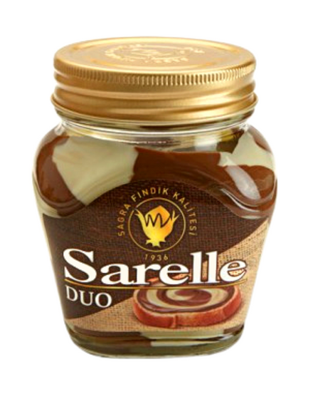 Pâte à tartiner Duo SARELLE 350g - Chocolat au Lait-Noisette et Blanc