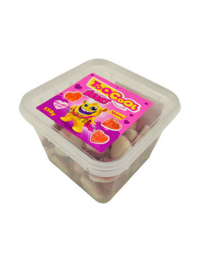 Too Cool Bonbon gélifé Halal Coeur sucré Sugared Hearts