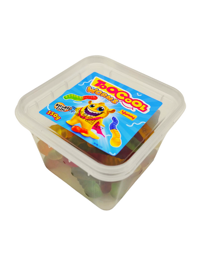 Too Cool Bonbon gélifé Halal Vers lisse Oily Worms