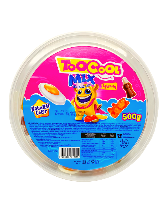 Too Cool Bonbon gélifié Halal Mix Lisse Oily Mix