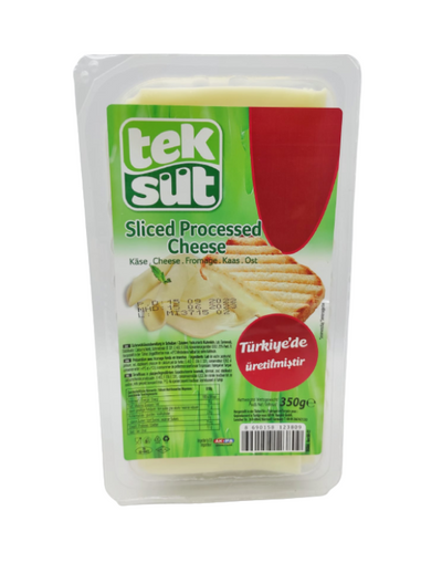 Peynir TEKSUT Tost Kasar Peyniri Dilimli 350g - Kashkaval Semi-Dur Tranché