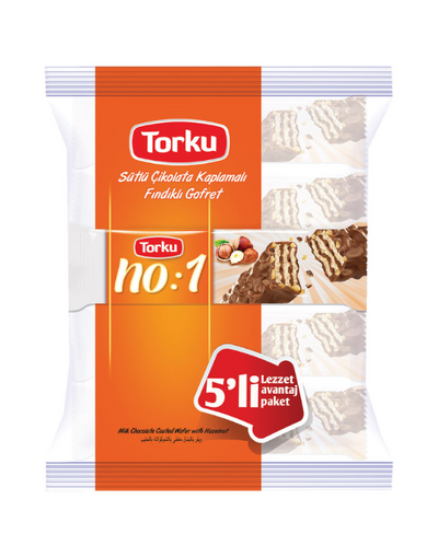 Gaufrette Torku N°1 aux Noisettes enrobée de Chocolat 35g