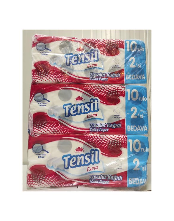 TENSIL Extra Tuvalet kagidi (Cift Kat) - Papier Toilette 8+2 rouleaux