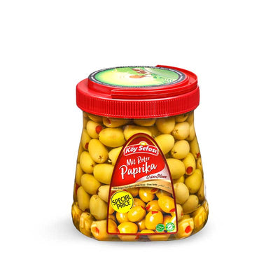Koy Sefasi Olive Verte Farcie au Poivre Yesil Zeytin Biberli 700g