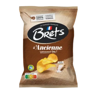 Brets Chips A L'Ancienne Au Sel De Guerande Lot De 10X125G
