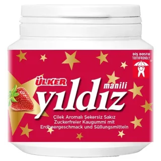 Yildiz Cilekli Sekersiz Sakiz Jar 76G