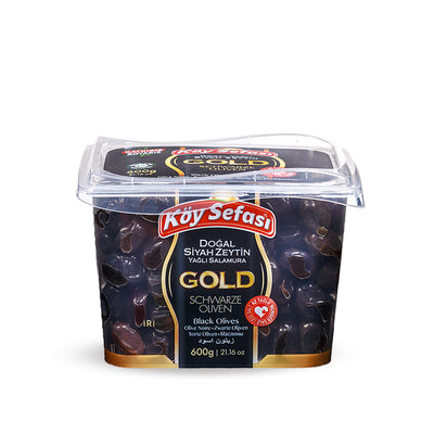 Koy Sefasi Olive Noire Gold Siyah Zeytin Gold Yagli Sele 600g