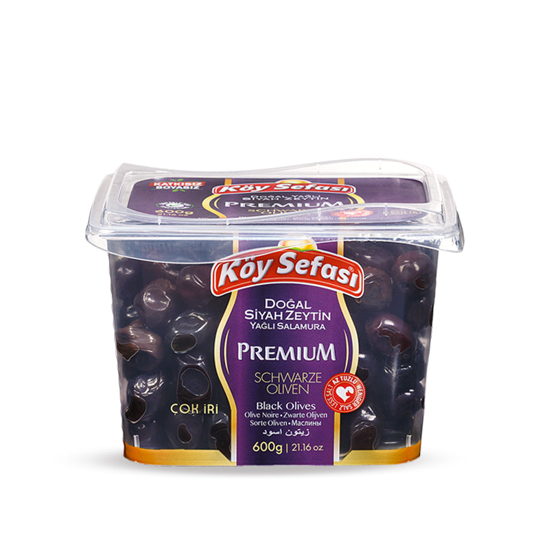 KOY SEFASI (Pet) Olive Noire en Saumure et Huile/Siyah Zeytin Premium 600gr